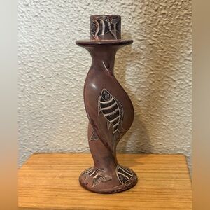 Soapstone Candle Holder